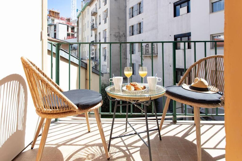 L19 1Bdr Massena Central 2Mins Sea/Promenadeac/Balcony Nice Eksteriør bilde